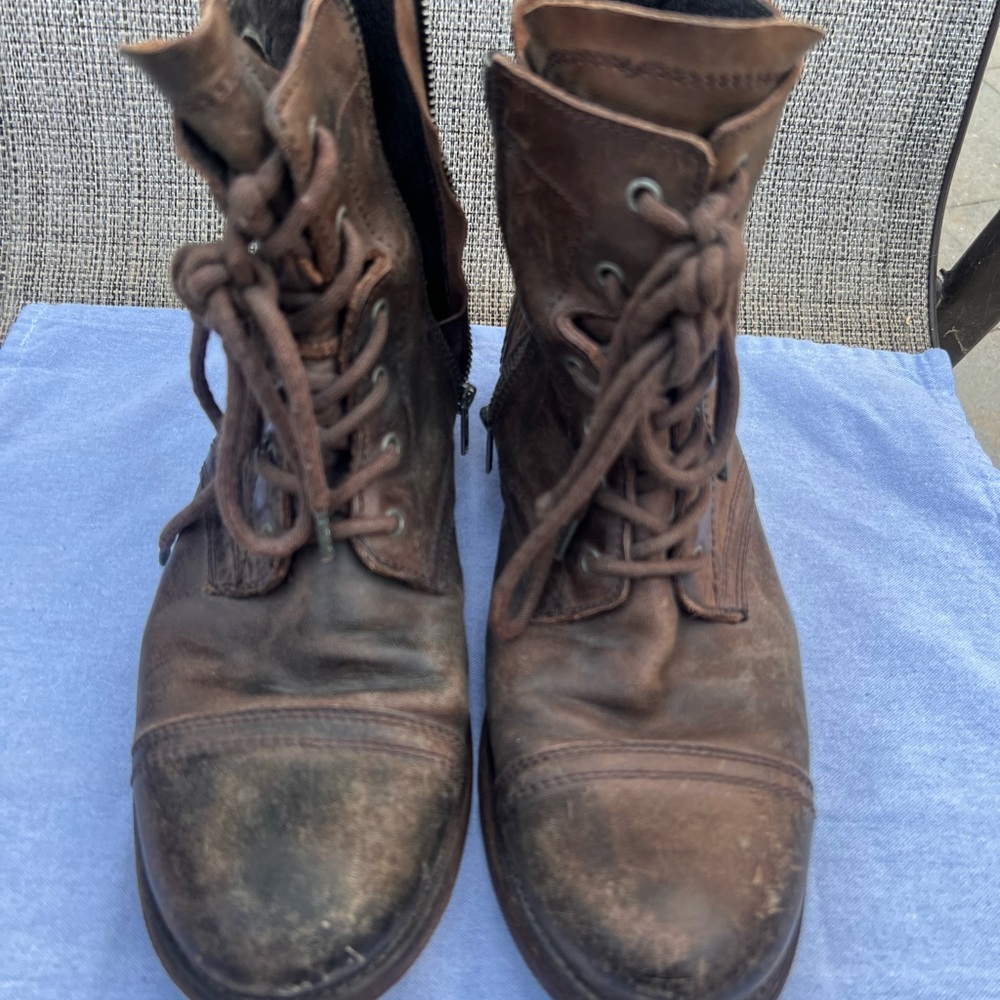 All Saints Men's Brown Leather Boots